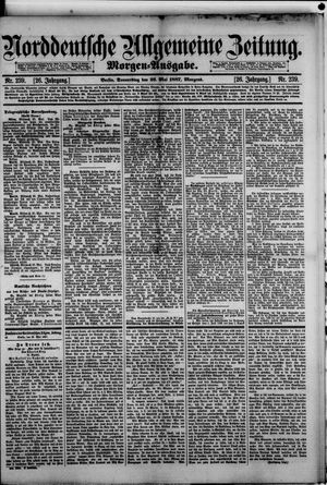 Norddeutsche allgemeine Zeitung vom 26.05.1887