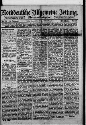 Norddeutsche allgemeine Zeitung on Jun 18, 1887