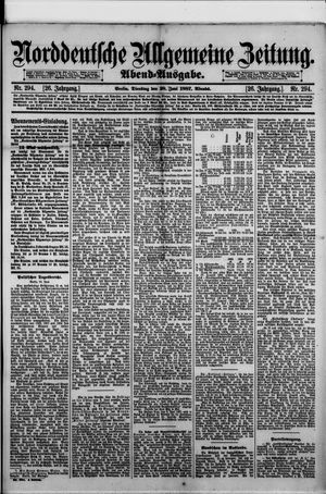 Norddeutsche allgemeine Zeitung vom 28.06.1887