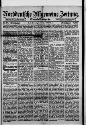 Norddeutsche allgemeine Zeitung vom 30.06.1887