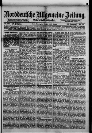 Norddeutsche allgemeine Zeitung on Jul 19, 1887