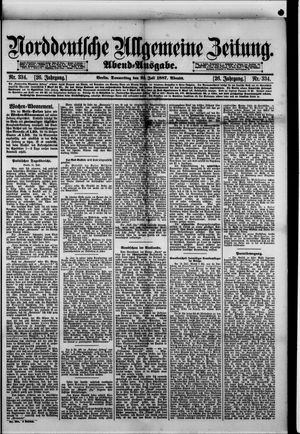 Norddeutsche allgemeine Zeitung on Jul 21, 1887