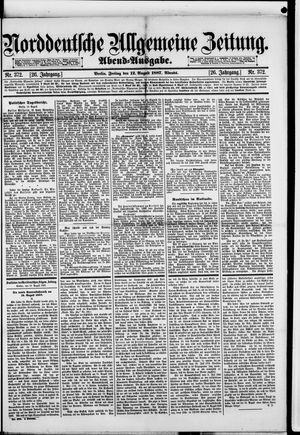 Norddeutsche allgemeine Zeitung vom 12.08.1887