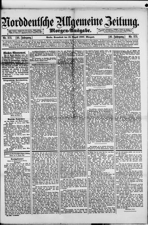 Norddeutsche allgemeine Zeitung vom 13.08.1887