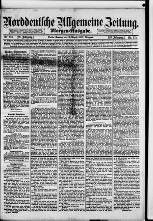 Norddeutsche allgemeine Zeitung vom 14.08.1887