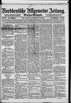 Norddeutsche allgemeine Zeitung vom 18.08.1887