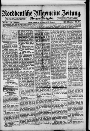 Norddeutsche allgemeine Zeitung vom 21.08.1887