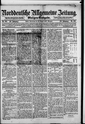Norddeutsche allgemeine Zeitung vom 25.08.1887