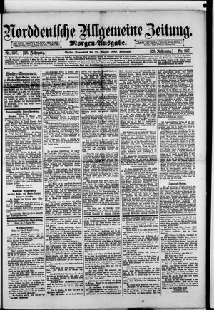 Norddeutsche allgemeine Zeitung vom 27.08.1887