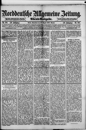 Norddeutsche allgemeine Zeitung vom 27.08.1887