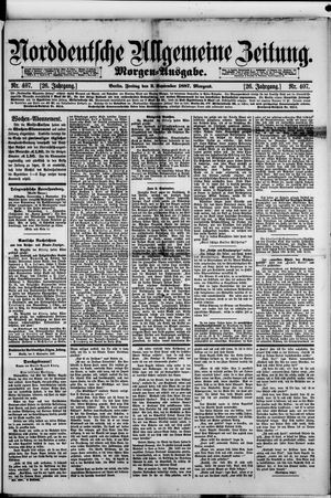 Norddeutsche allgemeine Zeitung vom 02.09.1887
