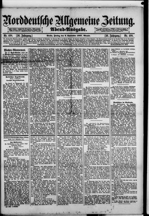 Norddeutsche allgemeine Zeitung vom 02.09.1887