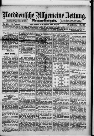 Norddeutsche allgemeine Zeitung vom 06.09.1887