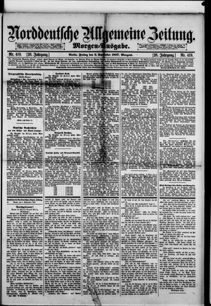 Norddeutsche allgemeine Zeitung vom 09.09.1887