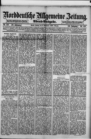 Norddeutsche allgemeine Zeitung vom 09.09.1887