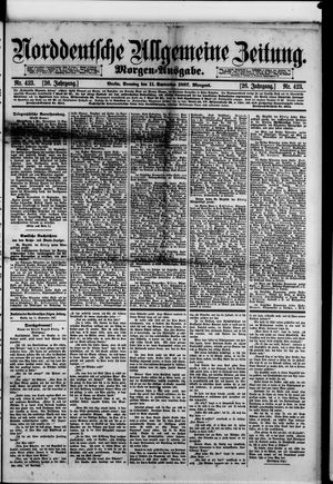 Norddeutsche allgemeine Zeitung vom 11.09.1887