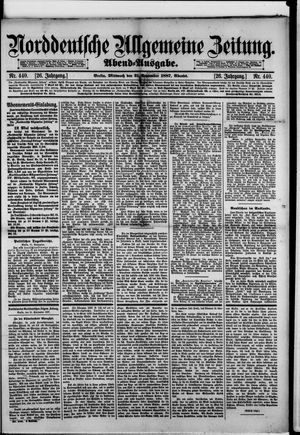 Norddeutsche allgemeine Zeitung vom 21.09.1887