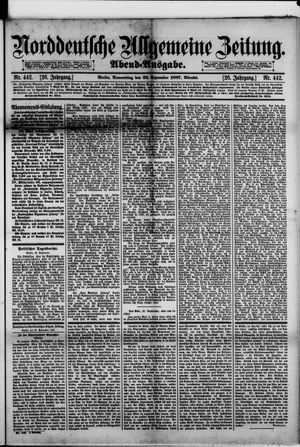 Norddeutsche allgemeine Zeitung vom 22.09.1887