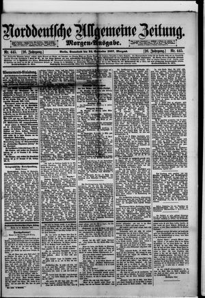 Norddeutsche allgemeine Zeitung vom 24.09.1887