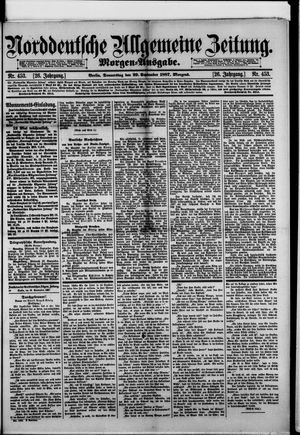 Norddeutsche allgemeine Zeitung vom 29.09.1887