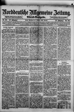 Norddeutsche allgemeine Zeitung vom 04.10.1887