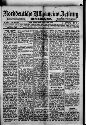 Norddeutsche allgemeine Zeitung vom 05.10.1887