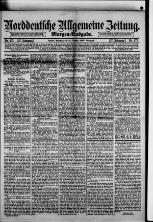 Norddeutsche allgemeine Zeitung vom 11.10.1887
