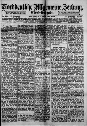 Norddeutsche allgemeine Zeitung vom 14.10.1887