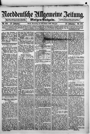 Norddeutsche allgemeine Zeitung vom 20.10.1887