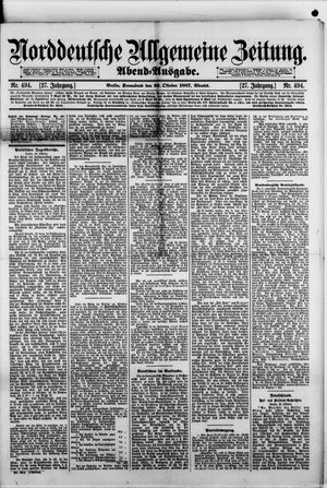 Norddeutsche allgemeine Zeitung vom 22.10.1887