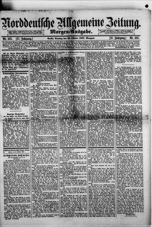 Norddeutsche allgemeine Zeitung vom 23.10.1887