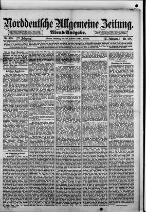 Norddeutsche allgemeine Zeitung vom 25.10.1887