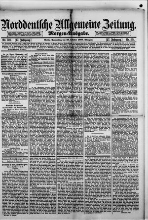 Norddeutsche allgemeine Zeitung vom 27.10.1887