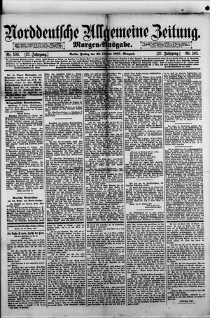 Norddeutsche allgemeine Zeitung vom 28.10.1887