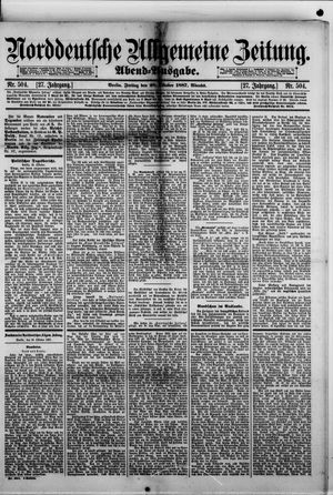 Norddeutsche allgemeine Zeitung vom 28.10.1887