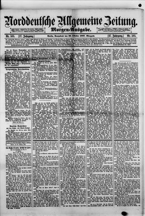 Norddeutsche allgemeine Zeitung vom 29.10.1887