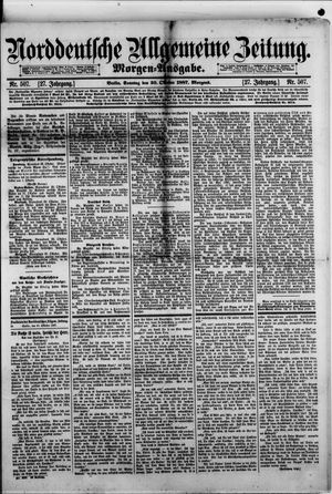 Norddeutsche allgemeine Zeitung vom 30.10.1887