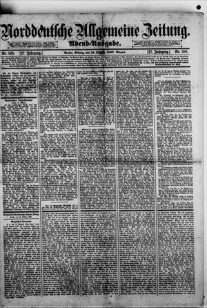 Norddeutsche allgemeine Zeitung vom 31.10.1887