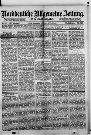 Norddeutsche allgemeine Zeitung vom 08.11.1887