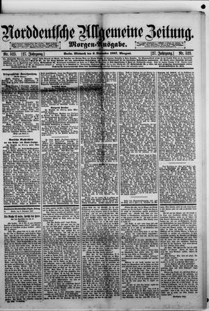 Norddeutsche allgemeine Zeitung vom 09.11.1887