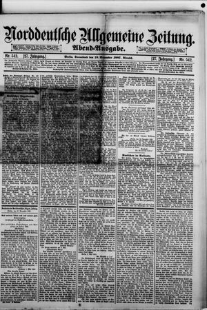 Norddeutsche allgemeine Zeitung vom 19.11.1887