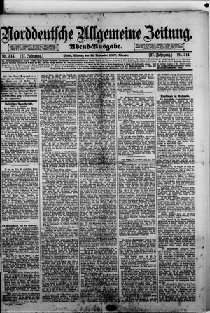 Norddeutsche allgemeine Zeitung vom 21.11.1887