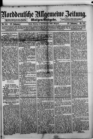 Norddeutsche allgemeine Zeitung vom 22.11.1887