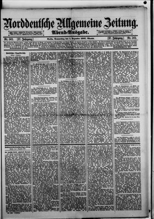 Norddeutsche allgemeine Zeitung vom 01.12.1887