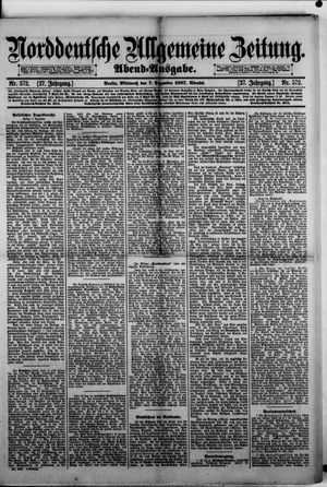 Norddeutsche allgemeine Zeitung vom 07.12.1887