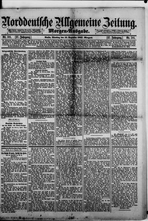 Norddeutsche allgemeine Zeitung vom 13.12.1887