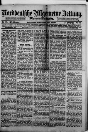 Norddeutsche allgemeine Zeitung vom 14.12.1887