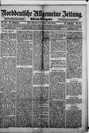 Norddeutsche allgemeine Zeitung vom 14.12.1887