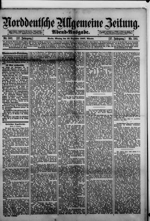 Norddeutsche allgemeine Zeitung vom 19.12.1887