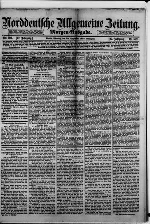 Norddeutsche allgemeine Zeitung vom 20.12.1887